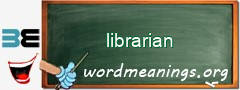 WordMeaning blackboard for librarian